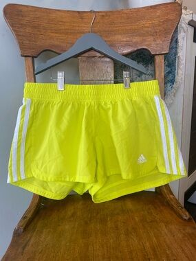 Adidas Aeroready Primegreen Neon Yellow Running Shorts